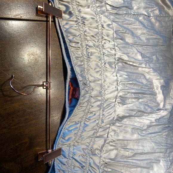 Vintage Sundance Dove Gray Silky A-line Skirt Size 14 - Picture 12 of 12